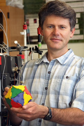 Trevor Douglas is a pioneer in the field of nanotechnology. (MSU photo by Leslie McDaniel). 