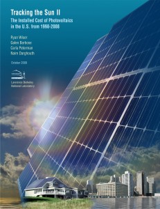 Tracking the Sun II: The Installed Cost of Photovoltaics in the U.S. from 1998-2008, by Ryan Wiser, Galen Barbose, Carla Peterman, and Naim Darghouth