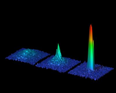 In an international first, scientists from the Institute of Quantum Optics and Quantum Information in Austria produced a Bose-Einstein condensate of the alkaline-earth element strontium.

Credit: IQOQI/Schreck
