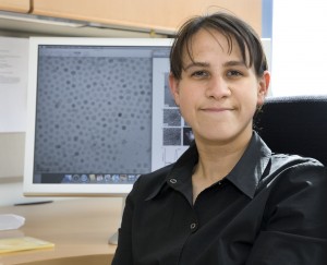 Delia Milliron, of Berkeley Labs Molecular Foundry, led the development of a universal method by which designer nanomaterials can be created on-demand. (Photo by Roy Kaltschmidt, Berkeley Lab Public Affairs)