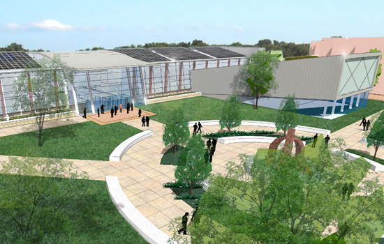 A rendering of the Golisano Institute for Sustainability.