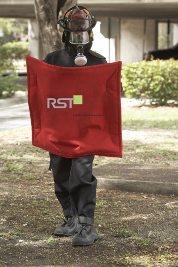 RST's Demron CBRN-Suit. RST's Demron High Energy Nuclear/IED/RDD Ballistic Shield (Photo: Business Wire).