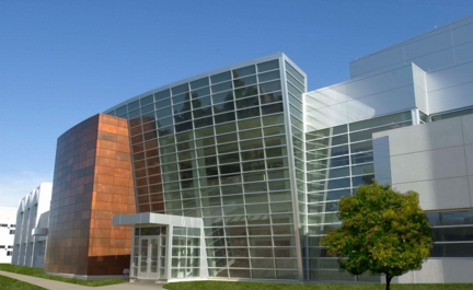 The Birck Nanotechnology Center located within Purdue Universitys unique Discovery Park.