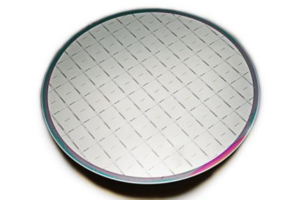 Wafer with EUV sensor dies, produced on imecs 200mm CMORE line