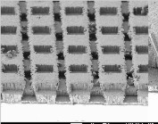 Ga: ZnO films on a glass panel with the inventors and scanning electron images of 3D transparent conducting electrodes