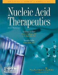 Nucleic Acid Therapeutics is published six times per year in print and online. For more information visit www.liebertpub.com/nat.

Credit: 2012 Mary Ann Liebert, Inc., publishers