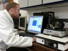 Dr Jonathan Moffat uses the Anasys nano-TA system at UEA