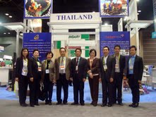 Thailand team in front of BOI and NANOTEC exhibition at BIO 2013