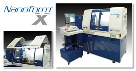 Precitechs Nanoform X Ultra Precision Machining System is designed to increase productivity and ease of use in diamond turning, milling and grinding of optical lenses, mold inserts, mirrors, and precision mechanical components.