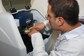 The NanoMend researchers at the University of Huddersfield have been working with the Durham-based Centre for Process Innovation, a leading producer of printable electronics, including flexible solar panels. In these products, a thin "barrier film" is vital to protect the electronics. But tiny defects can allow the penetration of water vapor that can degrade the barrier and reduce the efficiency of the solar panel itself.
CREDIT: University of Huddersfield