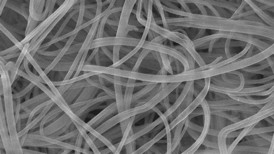 NC State researchers use shearing method to create polymer nanofibers in liquid.
CREDIT: Photo courtesy of Orlin Velev, NC State University.