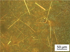 Unsorted nanowire crystals immediately after production are shown.
CREDIT: Song Jin, University of Wisconsin-Madison
