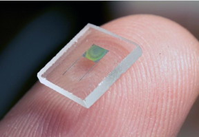 This is an image of the holographically patterned microbattery.
CREDIT: University of Illinois