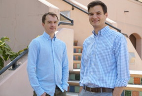 Nathaniel Craig, left, and Matthew Helgeson are recipients of 2015 Early Career Program awards from the U.S. Department of Energy

Photo Credit: Sonia Fernandez