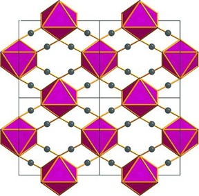 This is a cobalt II octahedral packing diagram as viewed in the (001) plane.
CREDIT: Yakovenko et al