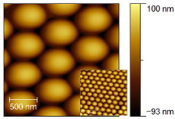 Nanostructured Colloidal two dimensional arrays used for Nanosphere lithography.
