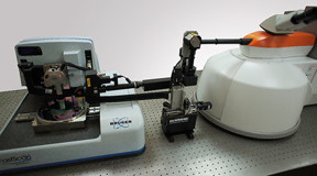Renishaw's inVia Raman system connected to Bruker Dimension Icon AFM system
