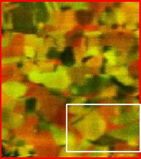 This is a composite Raman intensity-distribution map on a polycrystalline CuInSe2 thin film.
CREDIT: HZB