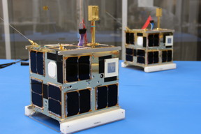 UTIAS Space Flight Laboratory.  CanX-4 and CanX-5 are a pair of identical nanosatellites built by the Space Flight Laboratory, and launched in June 2014.  The pair accomplished their dual satellite formation flying mission in October of that year. The satellites were recently re-tasked by SFL operators to perform a command and control relay experiment for Deep Space Industries, in advance of DSIs upcoming asteroid mining missions.