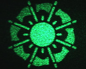 New hologram produces 3-D images across different spectrums of light.
CREDIT: Capasso Lab