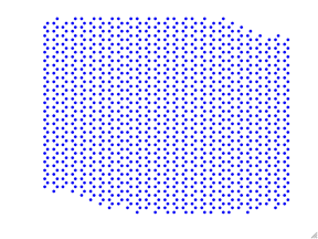 The Morie superlattice they created by aligning graphene and boron-nitride.