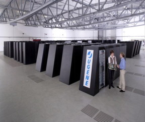 JUGENE (Jlich Blue Gene) -- a supercomputer built by IBM for Forschungszentrum Jlich in Germany.

Source: Vladimir Kukulin