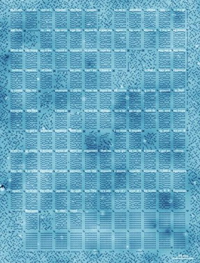 STM scan (96 nm wide, 126 nm tall) of the 1 kB memory, written to a section of Feynman's lecture There's Plenty of Room at the Bottom (with text markup).
CREDIT: TU Delft/Ottelab