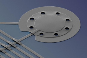 NIST researchers applied a special form of microwave light to cool a microscopic aluminum drum to an energy level below the generally accepted limit, to just one fifth of a single quantum of energy. The drum, which is 20 micrometers in diameter and 100 nanometers thick, beat10 million times per second while its range of motion fell to nearly zero.
CREDIT
Teufel/NIST