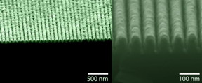 SEM images of a 'lossless' metamaterial that behaves simultaneously as a metal and a semiconductor.
CREDIT
Ultrafast and Nanoscale Optics Group at UC San Diego