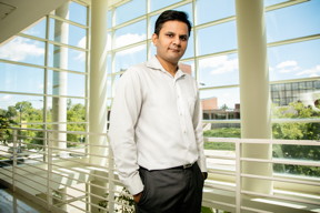 Illinois professor Prashant Jains research group found that ultrasmall nanoclusters of copper selenide could make superionic solid electrolytes for next-generation lithium-ion batteries.

Photo by L. Brian Stauffer
