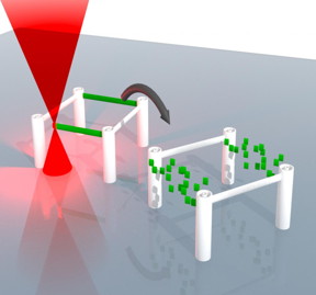 3-dimensional microstructures can be written using a laser, erased, and rewritten.
CREDIT
(Photo: KIT)