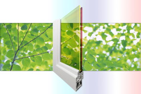 Researchers at Los Alamos National Laboraotry are creating double-pane solar windows that generate electricity with greater efficiency and also create shading and insulation. It's all made possible by a new window architecture which utilizes two different layers of low-cost quantum dots tuned to absorb different parts of the solar spectrum. The approach complements existing photovoltaic technology by adding high-efficiency sunlight collectors to existing solar panels or integrating them as semitransparent windows into a building's architecture.
CREDIT
Los Alamos National Laboratory