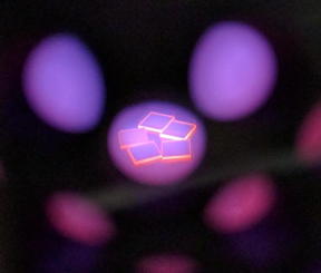 Diamond plates undergoing surface termination treatment in a hydrogen plasma.

CREDIT
Daniel Creedon