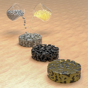 Led by scientists at Rice University, researchers have created an epoxy-graphene foam compound that is tough and conductive without adding significant weight. The material is suitable for applications like electromagnetic shielding.

CREDIT
Rouzbeh Shahsavari Group/Rice University