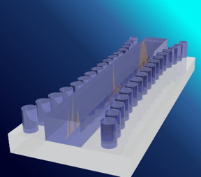 Artist's impression of the Bragg gated structure on a silicon substrate.

CREDIT
University of Sydney & SIngapore University of Technology and Design