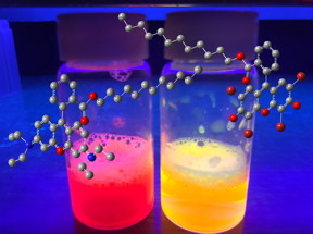 Rice University chemists have produced an array of fluorescent surfactants for imaging, biomedical and manufacturing applications. (Credit: Illustration by Ashleigh Smith McWilliams/Rice University)