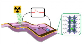 X-ray detectors made with 2-dimensional perovskite thin films convert X-ray photons to electrical signals without requiring an outside power source, and are a hundred times more sensitive than conventional detectors.

CREDIT
Los Alamos National Laboratory