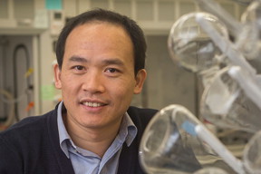Biwu Ma, professor of chemistry and biochemistry, published a new study on how a novel structure could create blue light in a type of material called a perovskite.
