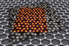 Indium oxide on a graphene layer

