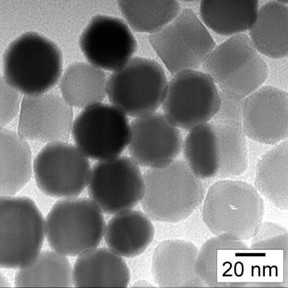 These prototype nanoparticle cores for thermometry are 35 nm in diameter.

CREDIT
A. Biacchi/NIST