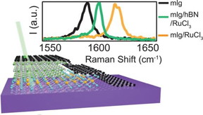 Physicists at Washington University in St. Louis have discovered how to locally add electrical charge to an atomically thin graphene device by layering flakes of another thin material, alpha-RuCl3, on top of it. Here, a layered device transfers electric charge.

CREDIT
(Image courtesy Nano Letters)