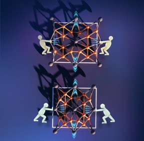 Regardless if strained or compressed, the new material always expands.

CREDIT
Thomas Heine et al.