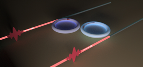 Researchers created two WGM microresonators with different absorption losses and coupled their optical fields by setting them close together. Each resonator is coupled to a fiber waveguide. By changing the gap between the resonators and waveguides, they were able to tune the coupling loss.

CREDIT
Washington University in St. Louis/Lan Yang