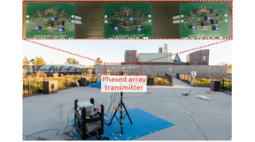 Princeton researchers have developed a new type of phased array antenna based on large-area electronics technology, which could enable many uses of emerging 5G and 6G wireless networks. The researchers tested the system on the roof of Princeton's Andlinger Center for Energy and the Environment.

CREDIT
Can Wu