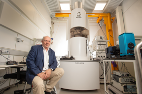Professor Dmitri Golberg has lead a time that used a unique tool inserted into an electron microscope to create a transistor that’s 25,000 smaller than the width of a human hair.

CREDIT
QUT