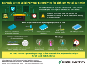 This study reveals a promising strategy to fabricate reliable polymer electrolytes for all-solid-state batteries.

CREDIT
Ick Soo Kim, SHINSHU UNIVERSITY